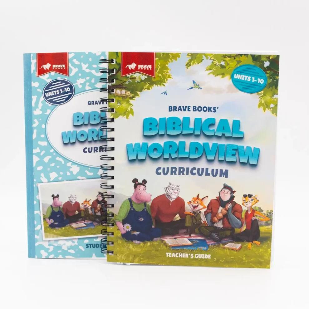 BRAVE Books Biblical Worldview Curriculum student workbook and teacher’s guide